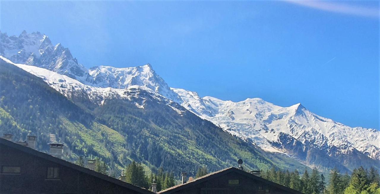 Chamonix superbe appartement vue Mont Blanc Extérieur photo