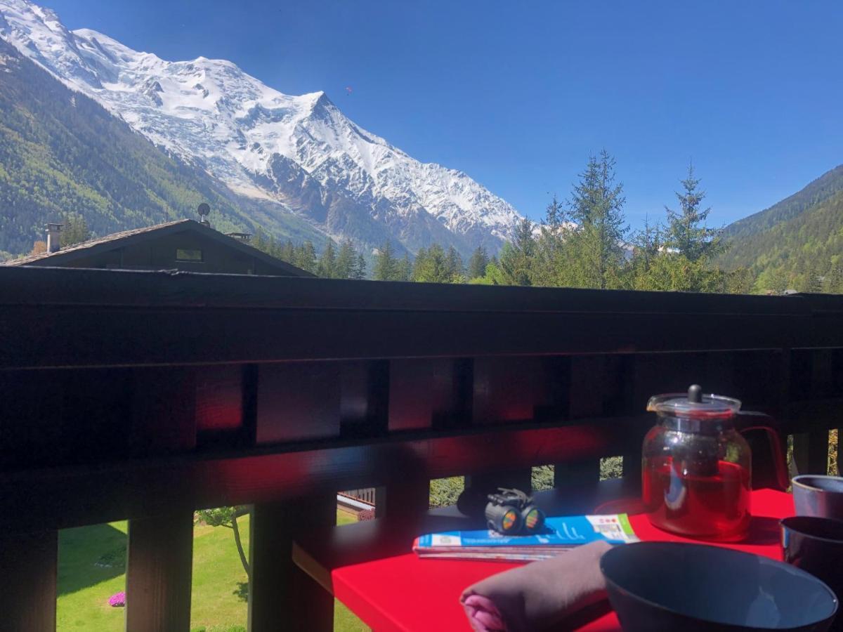 Chamonix superbe appartement vue Mont Blanc Extérieur photo