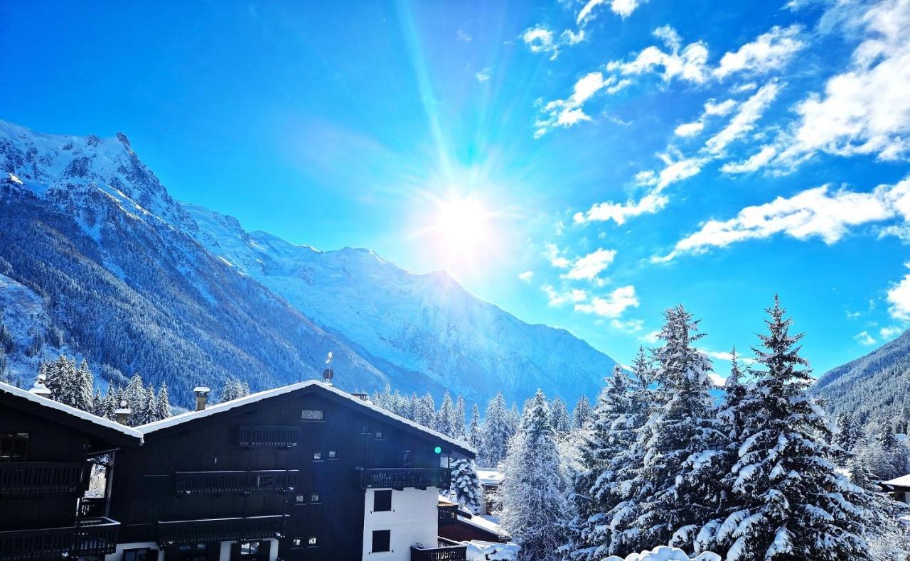 Chamonix superbe appartement vue Mont Blanc Extérieur photo