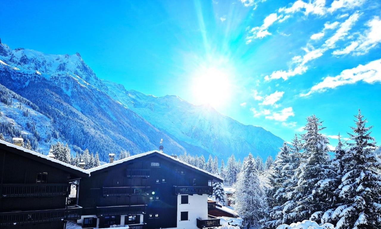 Chamonix superbe appartement vue Mont Blanc Extérieur photo