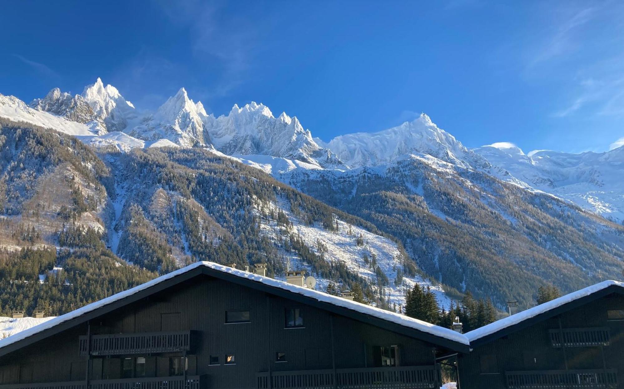 Chamonix superbe appartement vue Mont Blanc Extérieur photo